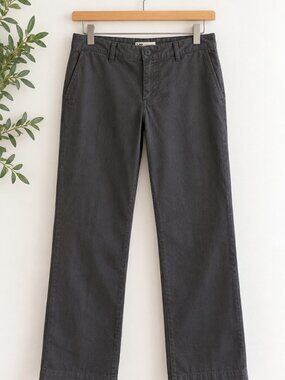 Lee Relaxed Straight Leg Pants – Charcoal Gray – Size 10 Long
